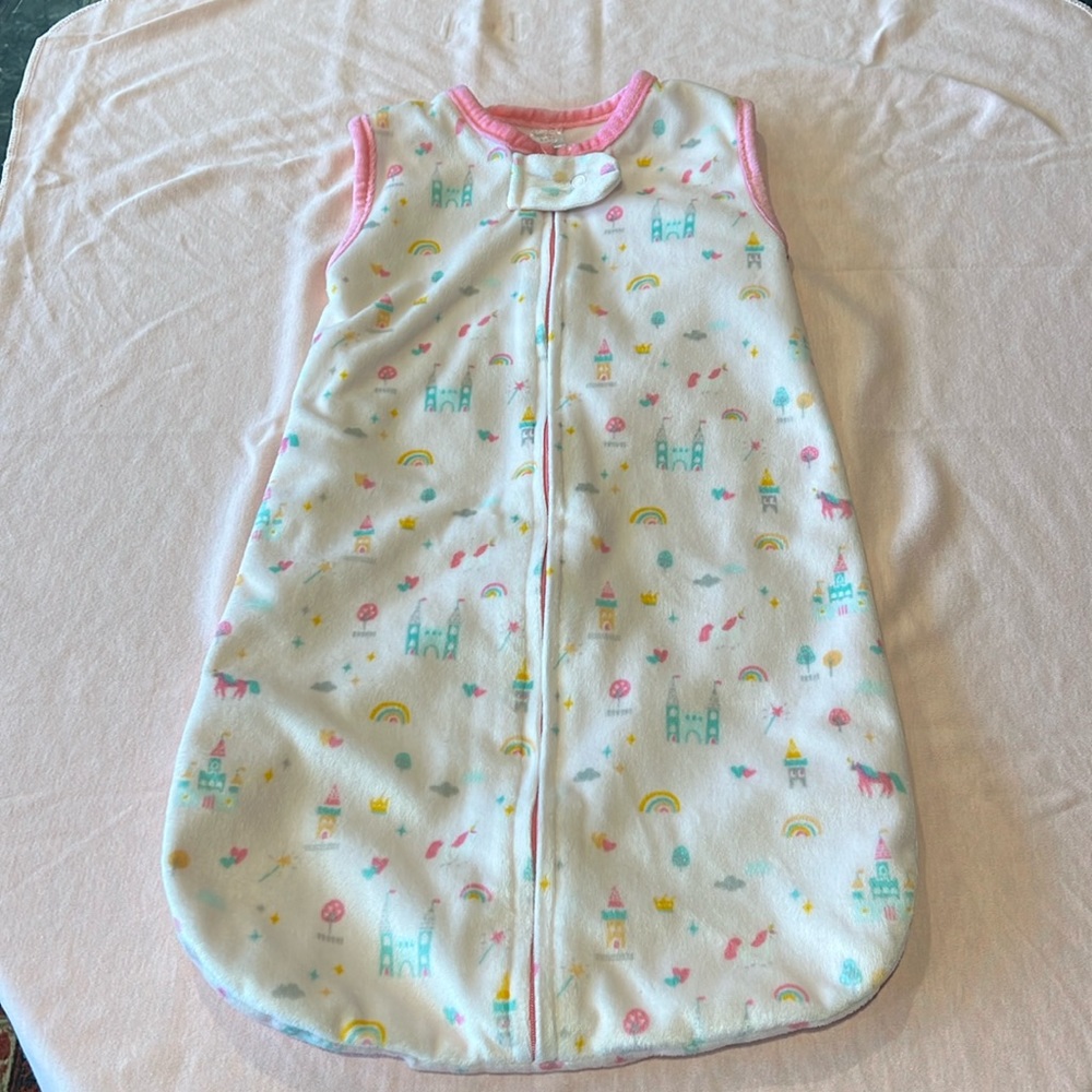 Cozy Kids Sleep Sack - Pink and White